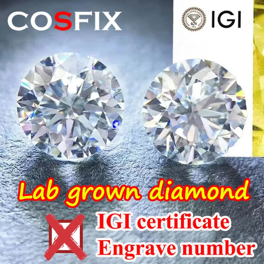 GH Color Oval HPHT Lab Grown Diamond No IGI Certificate 3EX DEF Color VS Clarity Pear CVD Lab Grown Diamond Gems