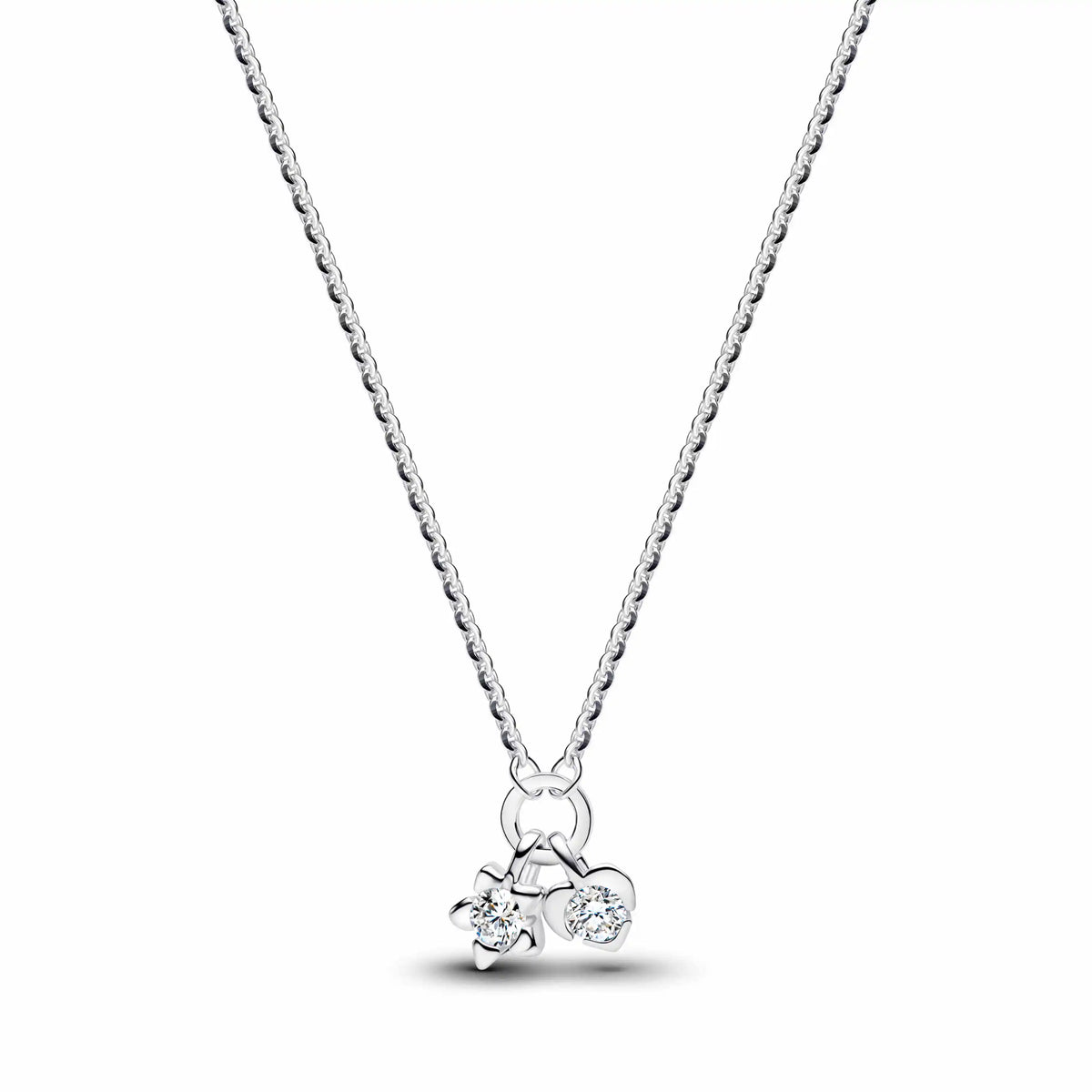 925 Sterling Silver Floral Necklaces Stud Earrings Charms Four‑Leaf Clover Sugar Skull Tiger Ghost Beads Fit Bracelet Jewelry