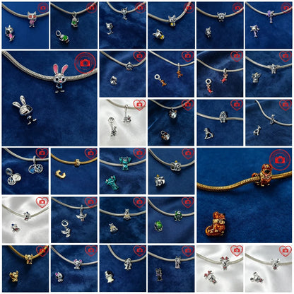 New Original Charms DIY Women Jewelry Gifts Fox Rabbit Chicken Pig Pet Dog Elephant Beads Fit 925 Silver Bracelets Accessories
