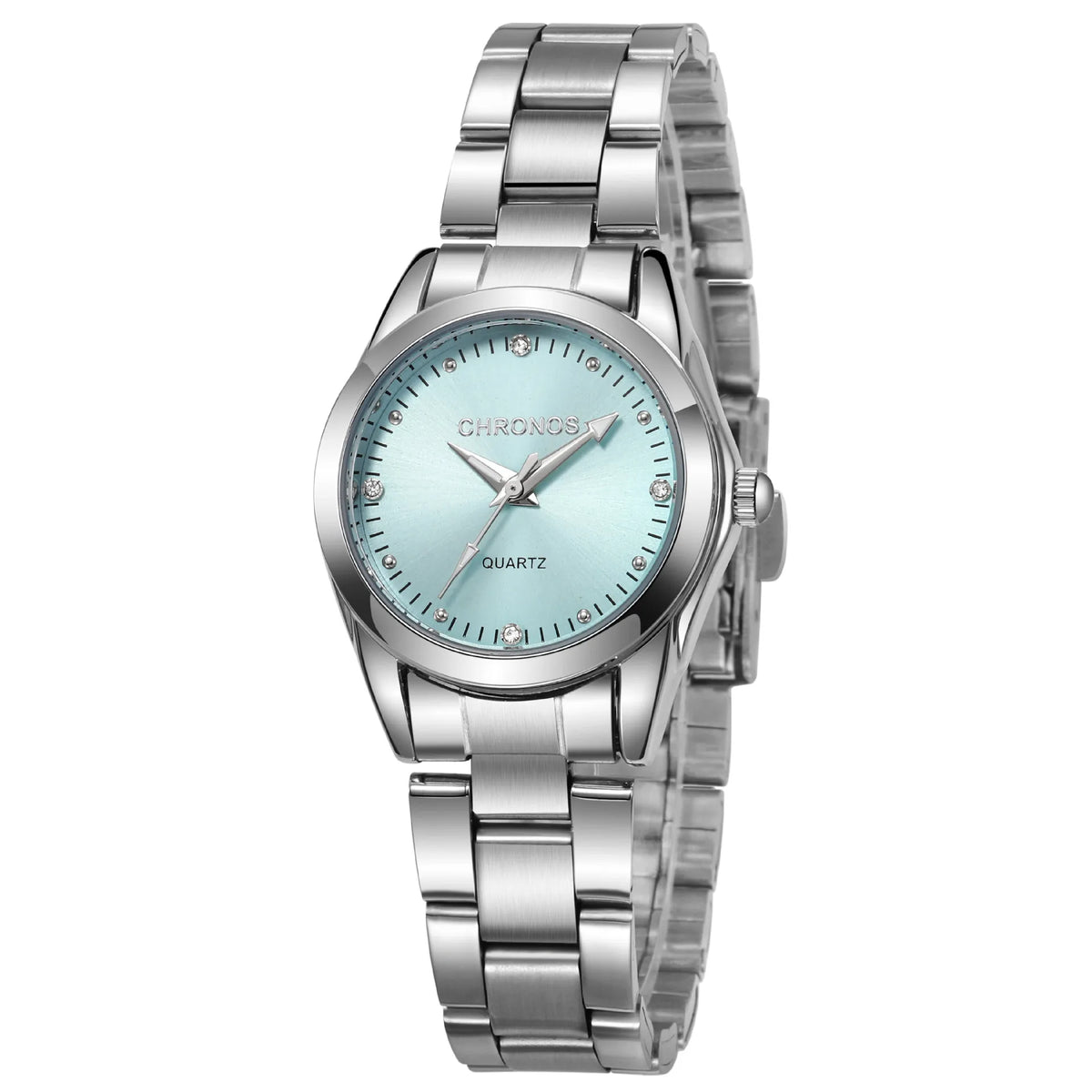 CHRONOS Women Watches Luxurious Quartz Sparkling Rhinestone Dial Dress Wristwatches for Ladies Relogio Feminino