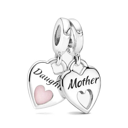 New Heart-Shaped, Charm Bead, Pig, Headphone ,Pendant Suitable For Bracelet Original DIY Exquisite jewelryaccessories 925 silver