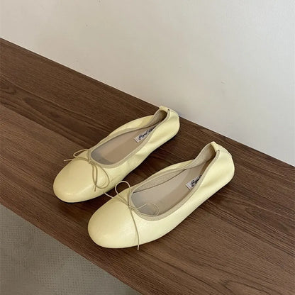 Bailamos Women Flat Heel Shoes Female Flats casual Ballet Dancing Shoes Foldable Sole Boat Shoes Summer Slip On Slipper Mules Sl