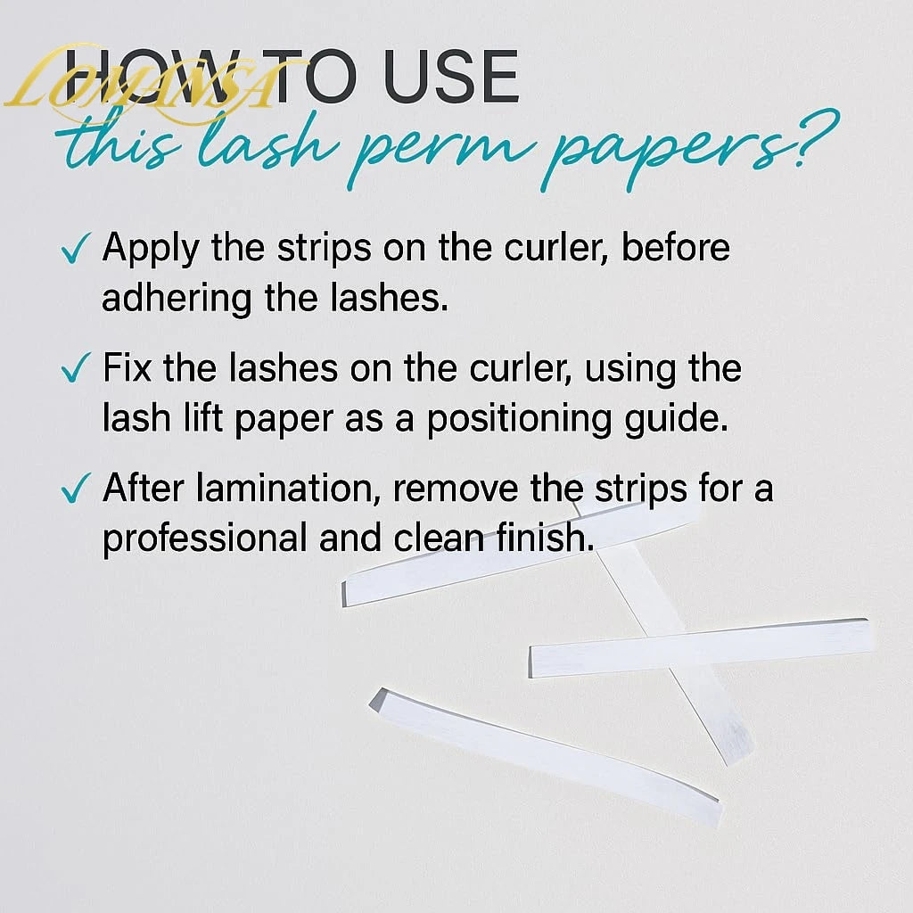 Lomansa Eyelash Perm Covering Paper Keratin Eyelash Lifting Film Press Paper Eyelash Pressing Paper Curling Fixing Eyelash Tool