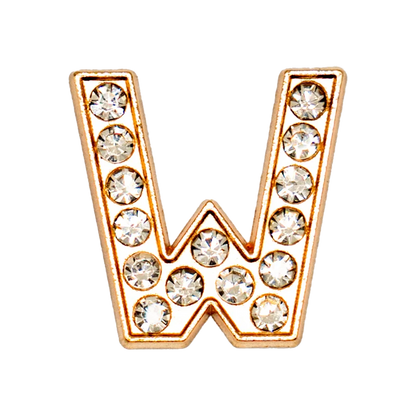 1pcs Metal Gold Luxury Letters Shoe Charms for Clog Alphabet Shoes Decorations Pins for Women Girl Sandal DIY Party Favor Gifts