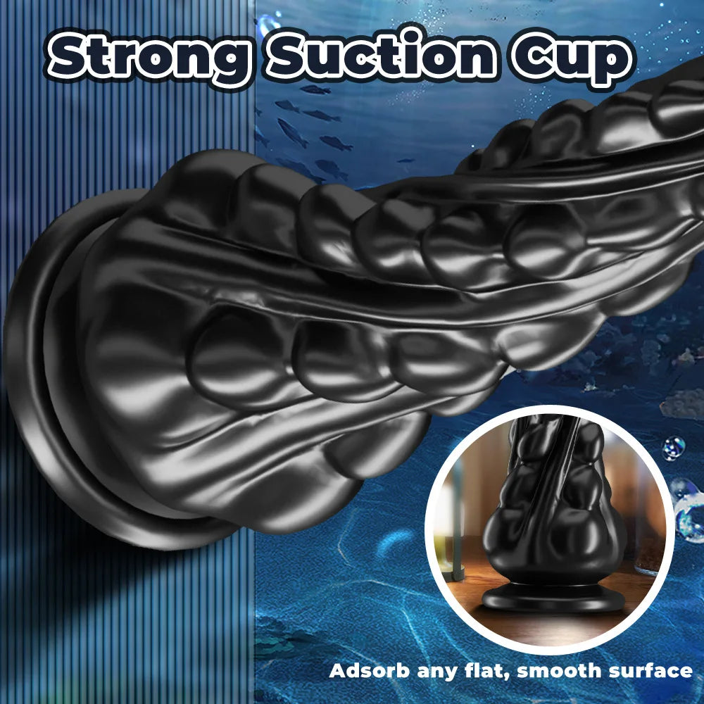 Squeezing Niuniu anal plug tentacle suction cup posterior chamber plug soft rubber irregular shaped penis female masturbator