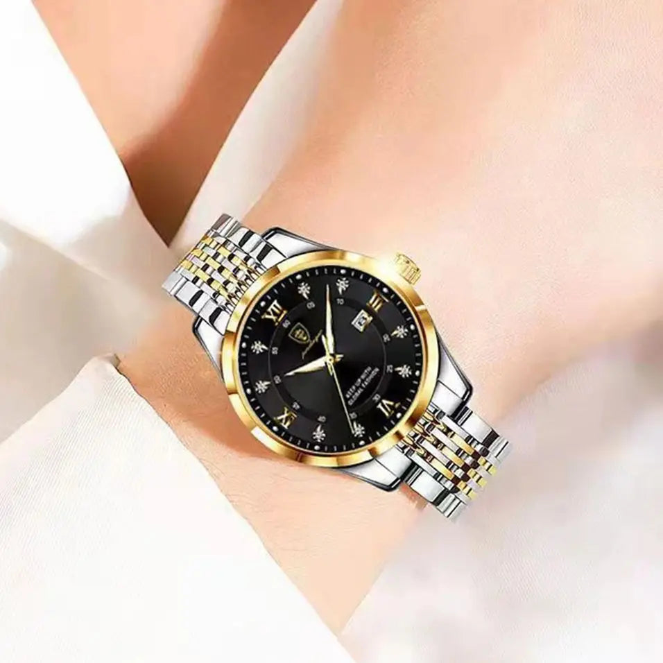 POEDAGAR Original Woman Watch Waterproof Stainless Steel Luminous Date Fashion Ladies Wristwatch Business Quartz Women’s Watches