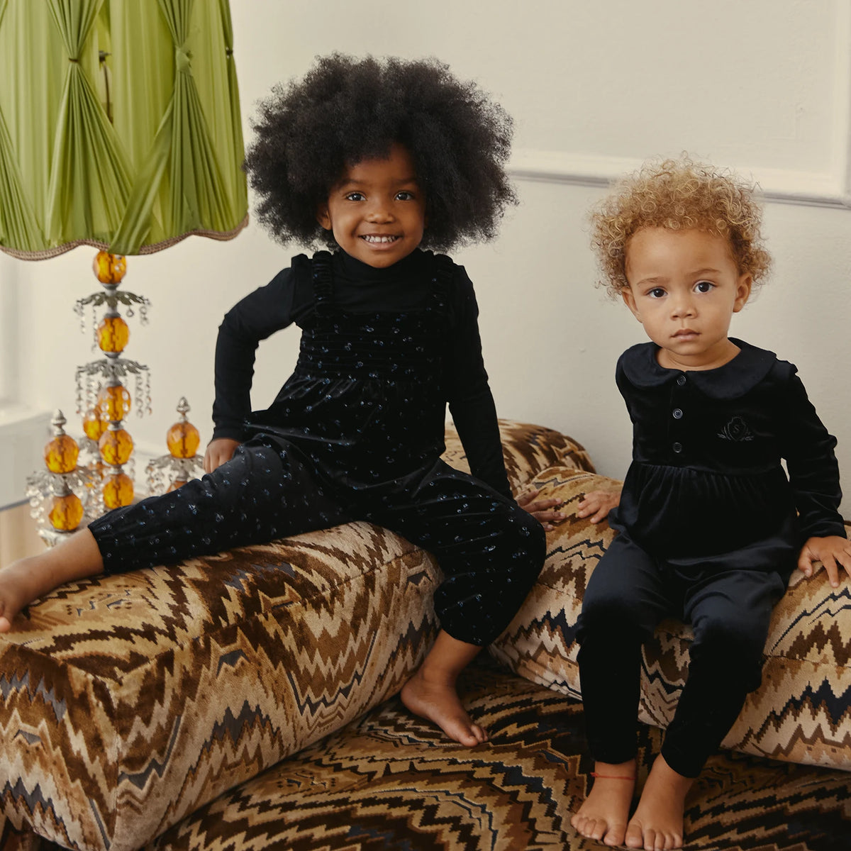 AS AW26 Velour Robe Collection Girls Floral Printing Dress Patchwork Maxi Dress Baby Romper Family Matching Boys Clothing Set