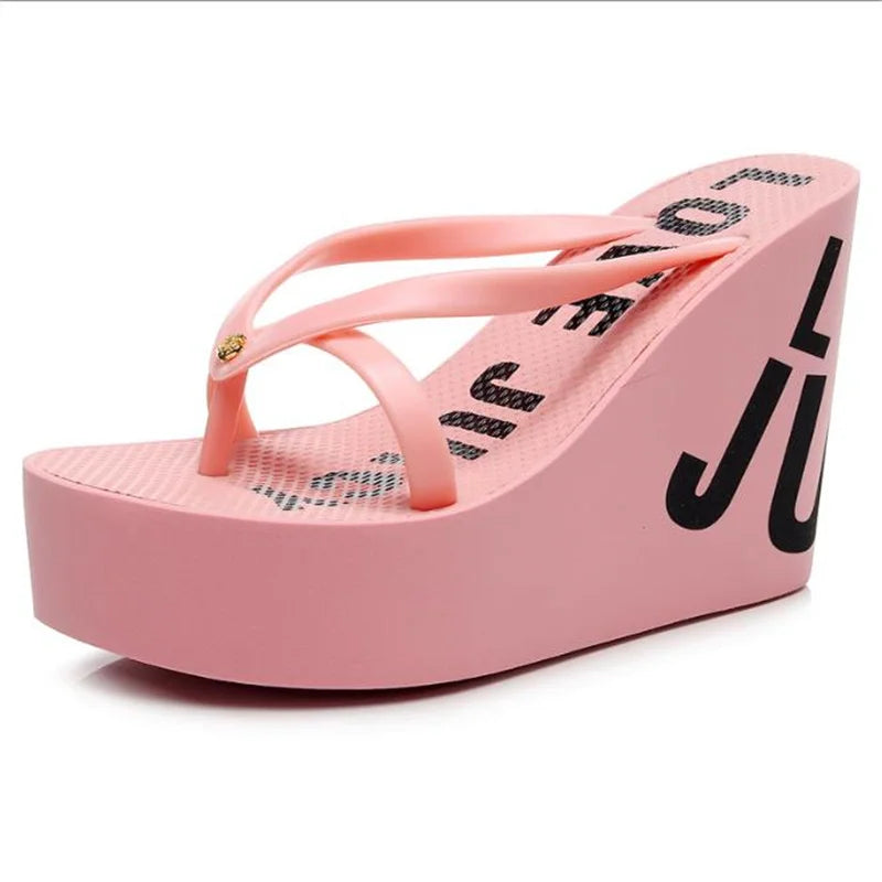 Women's Toe-Post Platform Wedge Sandals
