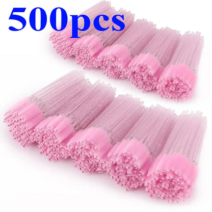 Wholesale 100/500/1000pcs Eye  Beauty Tools Disposable Mascara Wands Eyelash Brush Lash Extension Colorful  Spoolies for Eyebrow