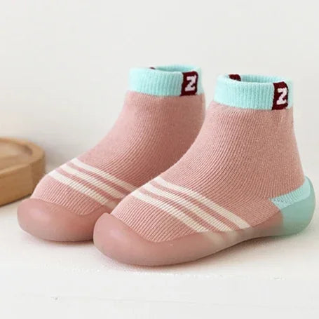 Baby Socks Shoes Infant Color Matching Cute Kids Boys Shoes Doll Soft Soled Child Floor Sneaker BeBe Toddler Girls First Walkers