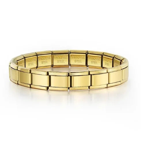 2025 Fashion Functional Elastic Bracelet Modular Bulk Italian Charms Links Fit Bracelet Stainless Steel Jewelry Wholesale