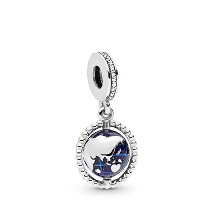 New Heart-Shaped, Charm Bead, Pig, Headphone ,Pendant Suitable For Bracelet Original DIY Exquisite jewelryaccessories 925 silver