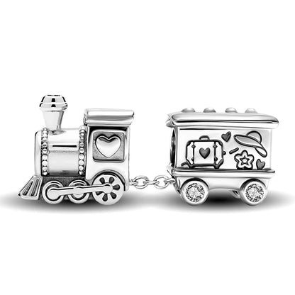 925 Sterling Silver Cute Crown Ship Bus Motorcycle Jeep Charms Bead Fit Diy Bracelet Bangle Making Gift Of High Quality Jewelry