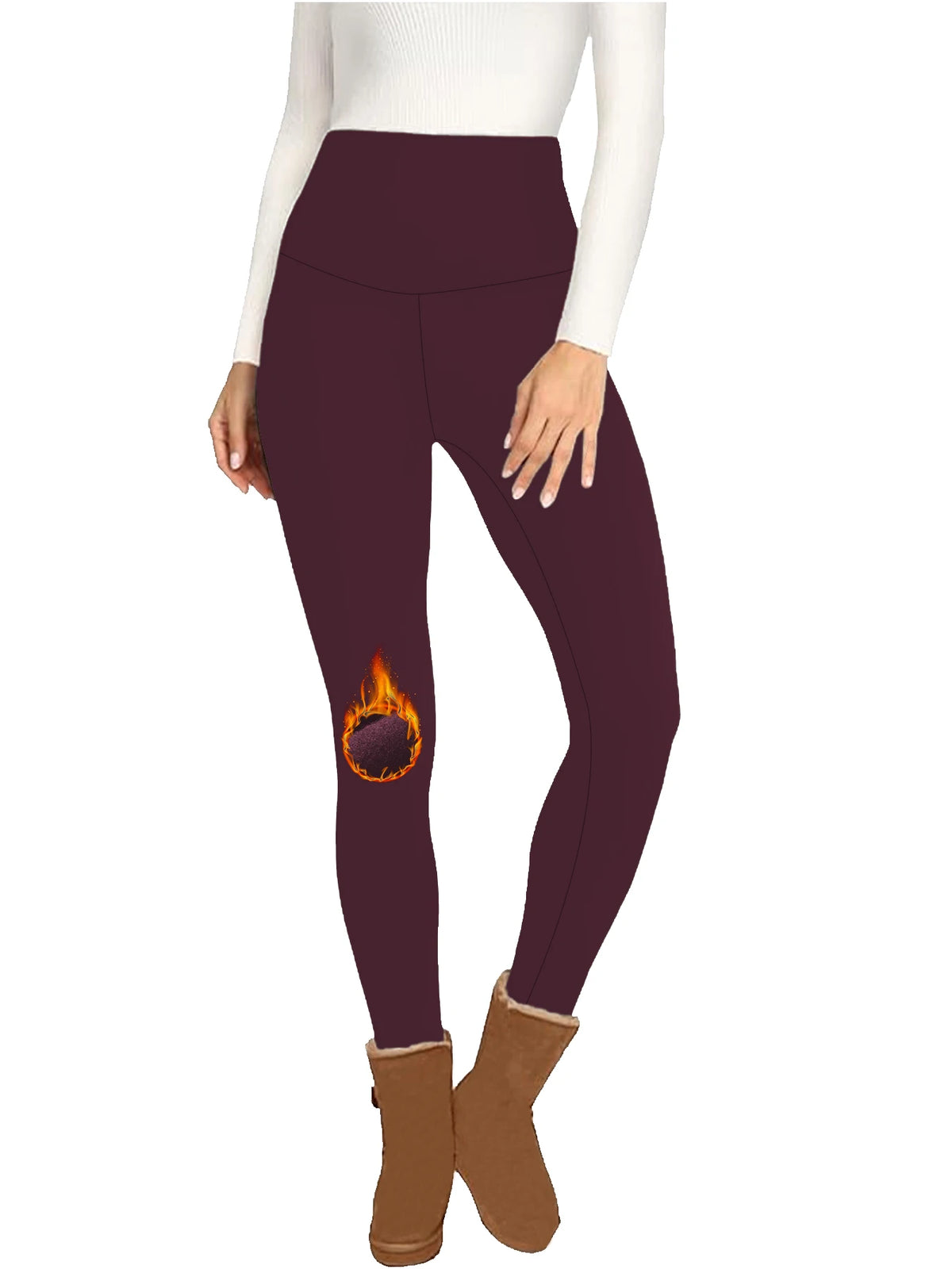 Women's High-Waisted Fleece-Lined Leggings