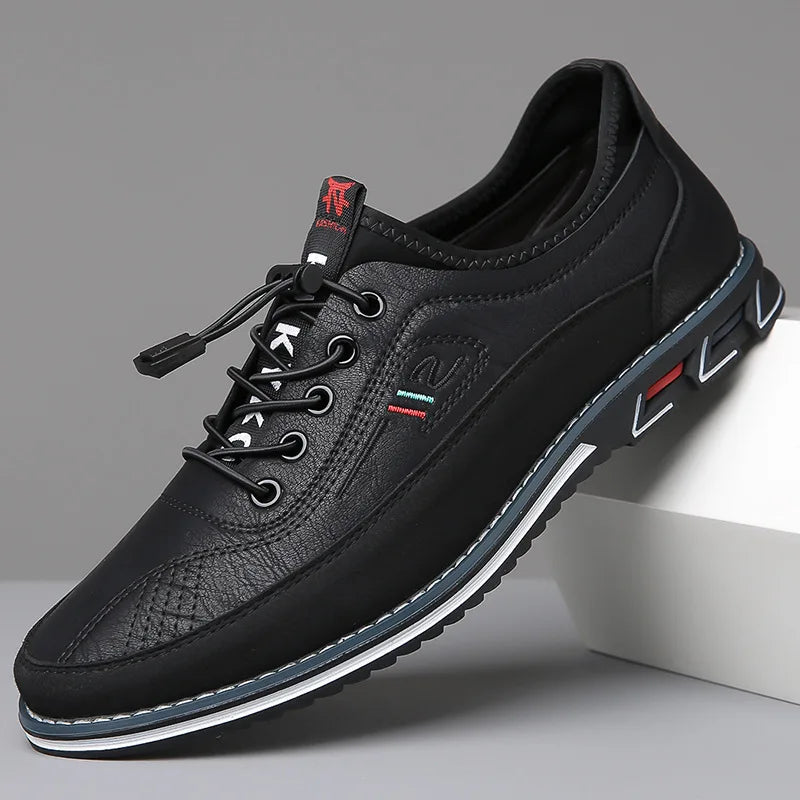 Fashion Black Dress Shoes Mens Business Leather Oxford Social Luxury Shoes Prom Casual Footwear big size 48 49 50 51 52 53