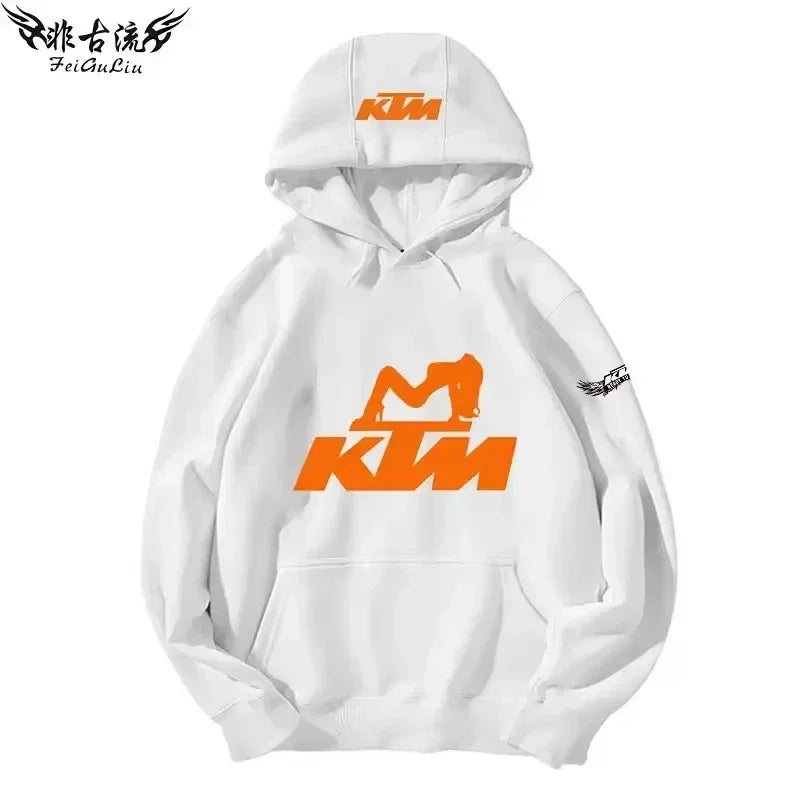 KTM Tout-terrain Pour Motos Lourdes Veste Pour Passionnés De Moto Sweat À Capuche Pour Hommes