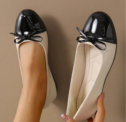 Women Flats Comfort Ballerina Shoes 2026 Summer New Shallow Mouth Non-slip Ladies Loafers Elegant Bowknot Women Single Shoes