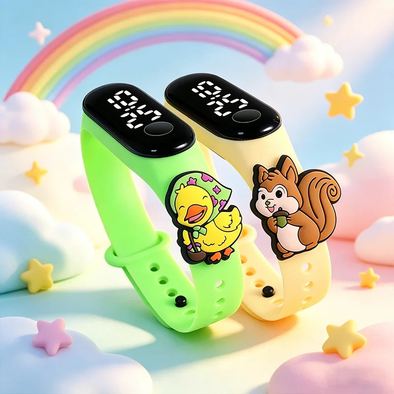 New Cartoon Doll Kids LED Bracelet Watch, Touch Electronic Watch, Wholesale Student Gifts