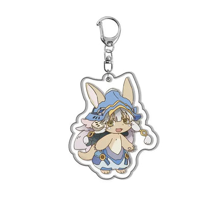 Anime Keychain Made in Abyss Nanachi Reg Riko Keychain Cosplay The Golden City of the Scorching Sun Accessories Pendant Jewelry
