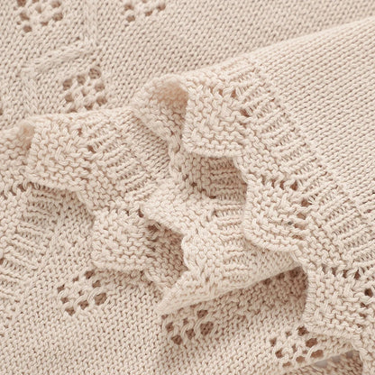 Newborn Baby Blanket Cotton Multi-use Knitted Infant Babies Boys Girls Sleeping Quilts Covers for Stroller 90*70cm Receiving Mat