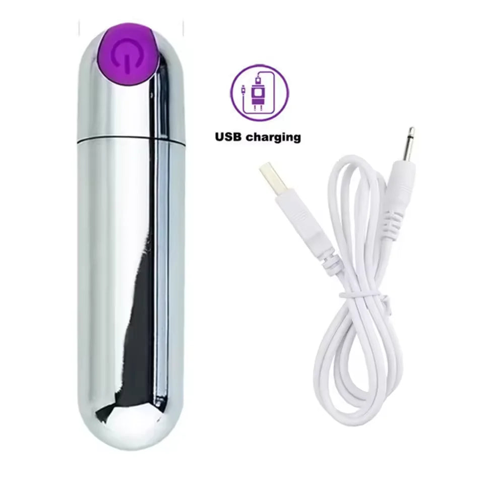 Mini Metal Bullet Vibrator Powerful Stimulate G Spot Vaginal of Female Masturbator Portable Massage Clitoral Adult Toys for 18+