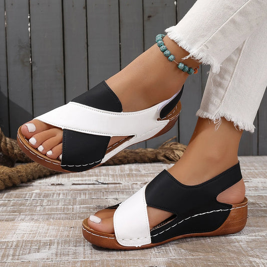 Summer Shoes Women Sandals Plus Size Walking Shoes Casual Women Shoe Wedge Sandals Ladies Party Female Footwear Women Sandal