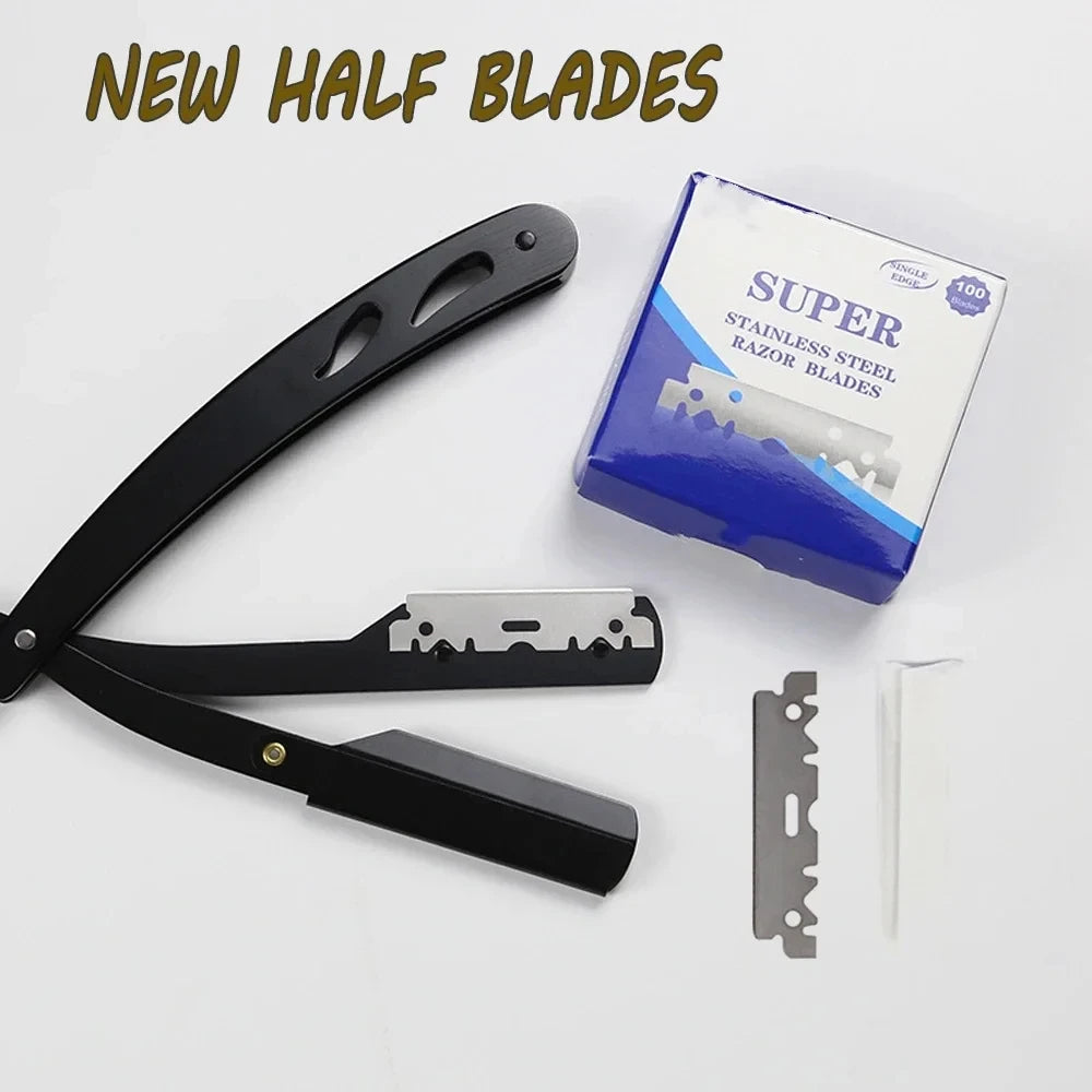 10/100/200PCS Single-sided Razor Blade Stainless Steel Razor Blades Men Shaving Shaver Manual Razor Blade Barber Shaving Tools