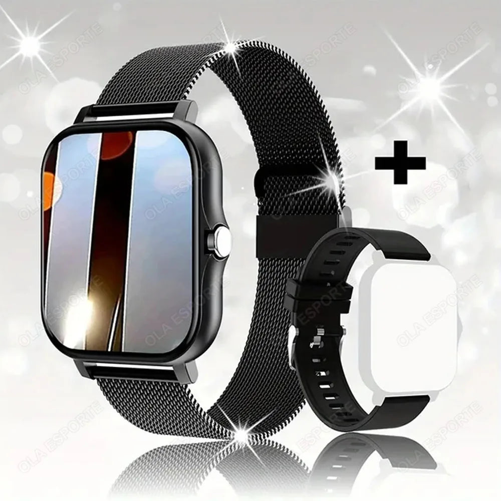 Latest Upgraded Fashion Design Smart Watch 1.83-inch Full-Screen Sports Smartwatch for Men and Women, Wireless Calling New Ht30