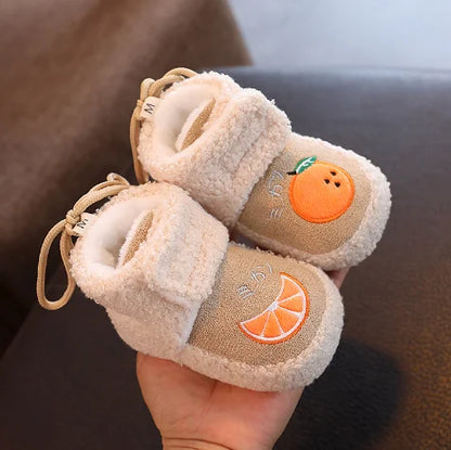 Baby Walking Shoes 0 to 1 Year Old Baby Cotton Shoes Soft Soled Velcro Warm with Thick Winter Snow Boots Calzados Para Bebe