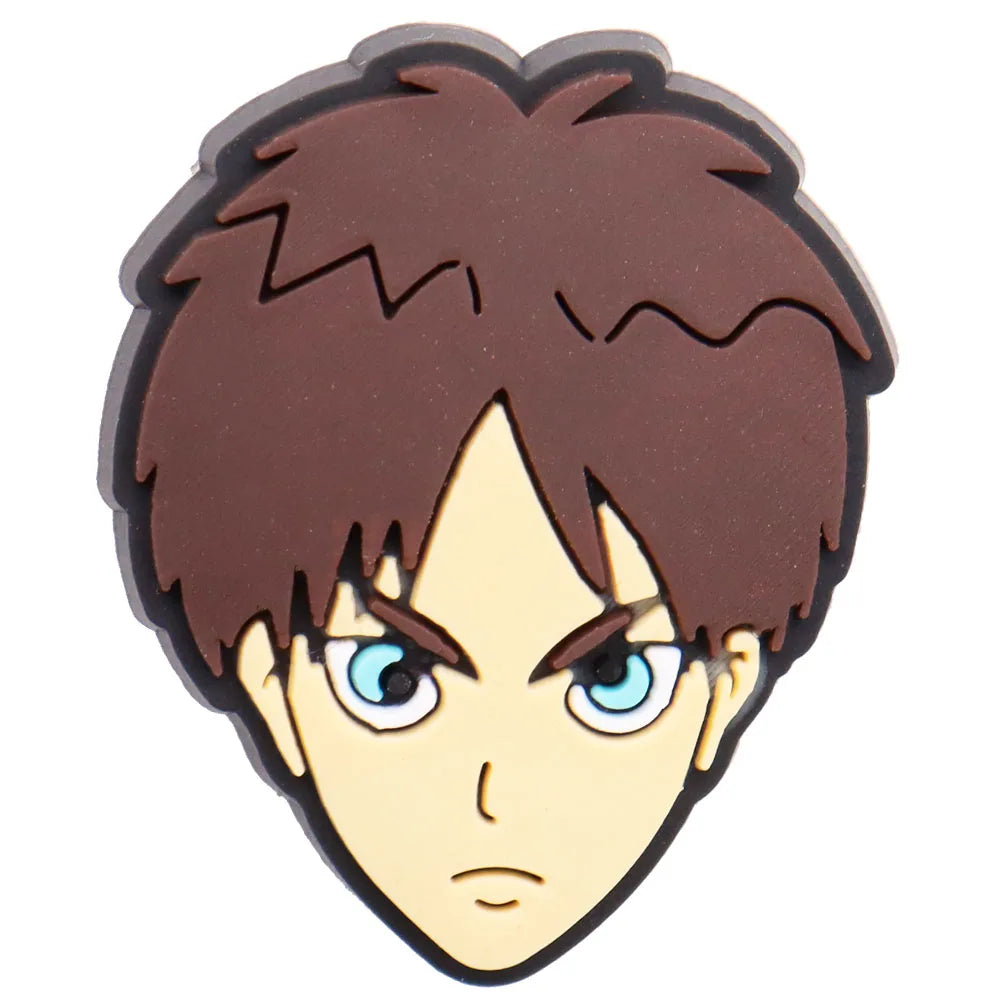 New Arrival 1pcs Cartoon Japan Anime PVC Shoe Charms For Clogs Pins Accessories Shoes Buckles Wristbands Kids Birthday Present