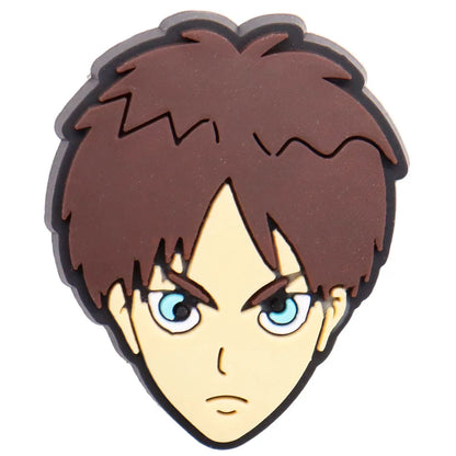 New Arrival 1pcs Cartoon Japan Anime PVC Shoe Charms For Clogs Pins Accessories Shoes Buckles Wristbands Kids Birthday Present