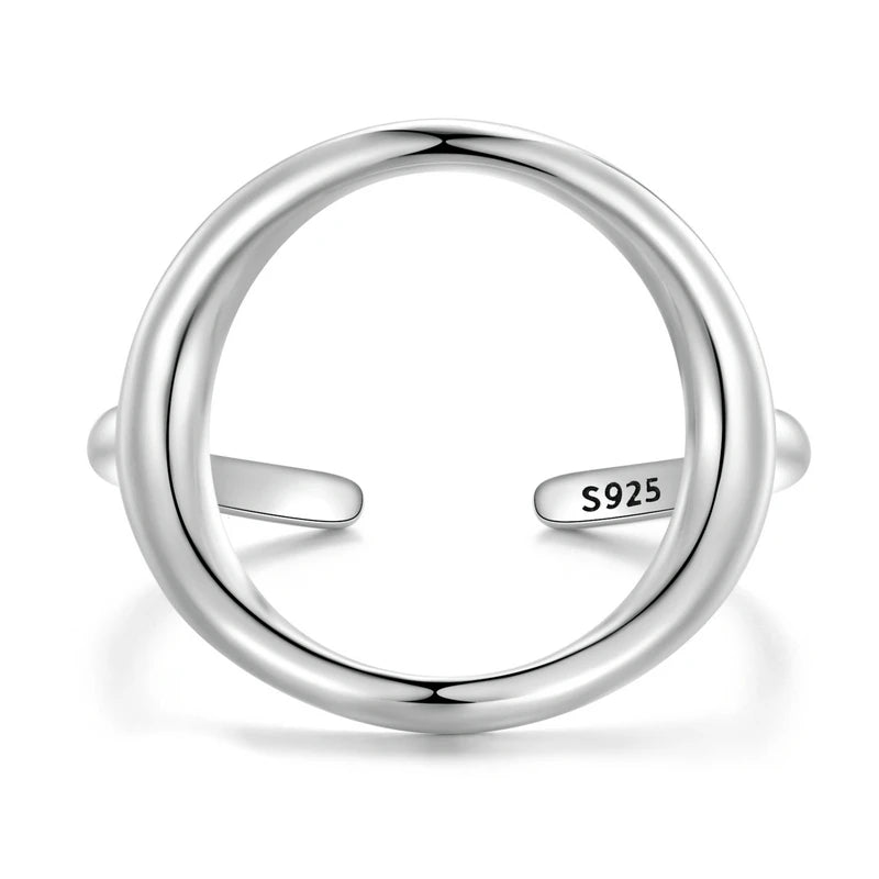 WOSTU 925 Sterling Silver Pet Cat Stackable opening Ring For Women Snake Dog Adjustable rings Fine Jewelry Party Birthday Gift