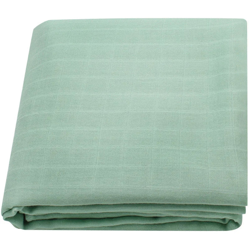 120x120cm Bamboo Baby Swaddle Blankets Solid Plain Color Baby Blankets Newborn Cotton Gauze Blanket Muslin Baby Bath Towel