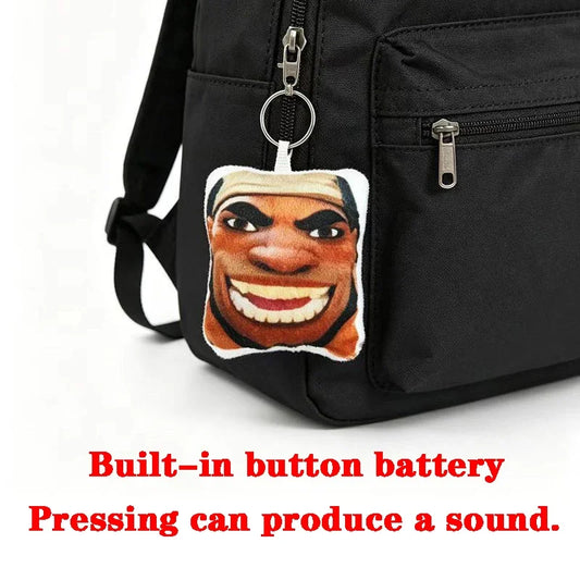 10cm Funny Keychain Pressing Can Make Sound Overwatch 2 Hero Maugaloa Malosi Mauga‌ Pendent Bag Decor