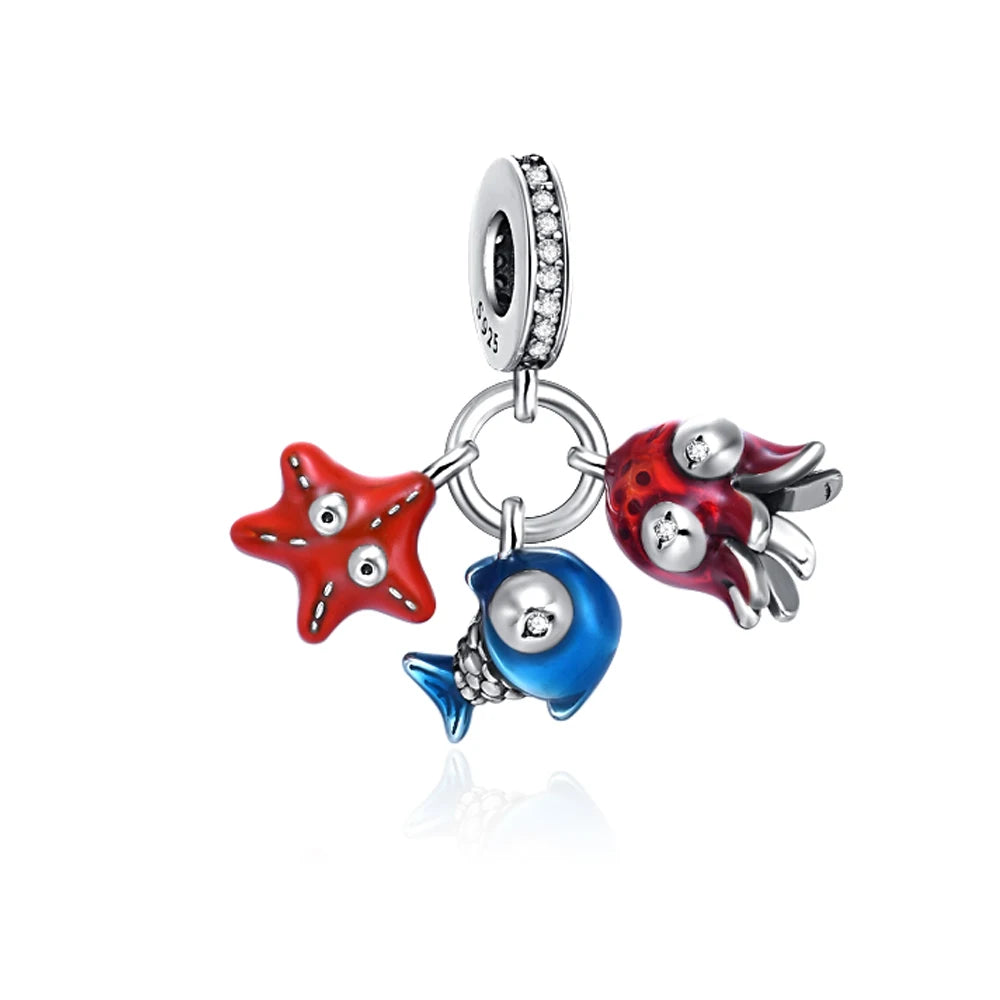 2025 New Hot Selling Colorful Love Puzzle Charm Bead Jewelry 925 Silver Original Women's Bracelet DIY Jewelry Gift