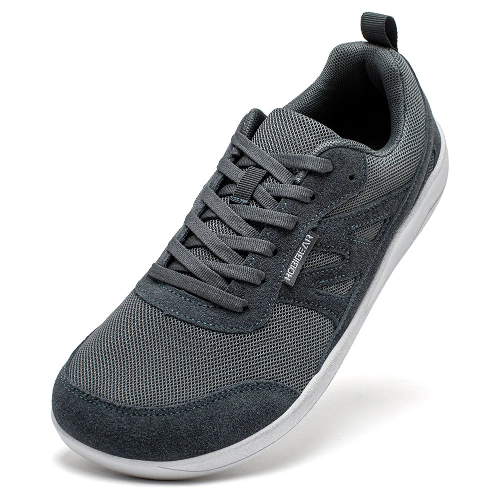 HOBIBEAR Barefoot Shoes for Women Men Zero Drop Wide Toe Box Sneakers Minimalist Lace Up Lightweight Running Shoes