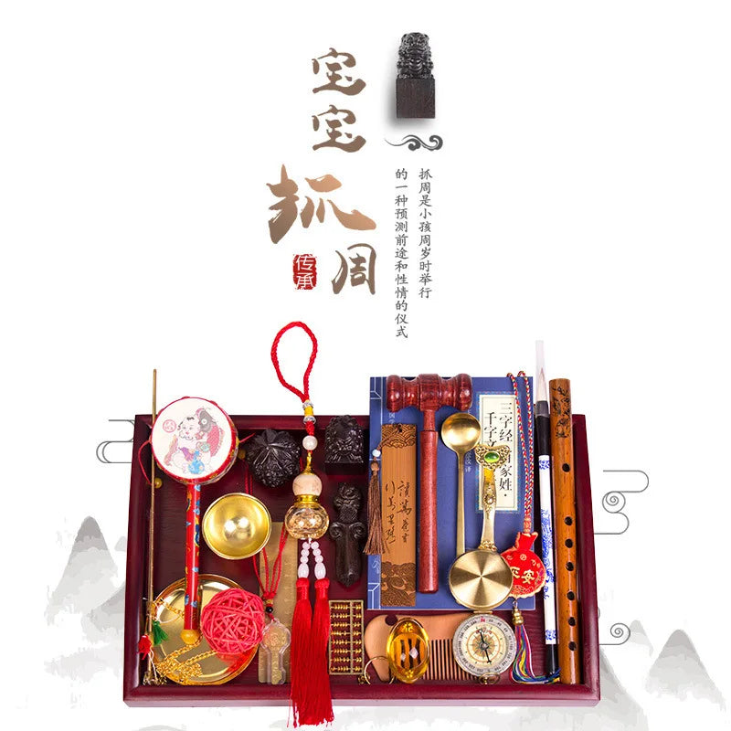 Baby Week Drawing Supplies Set One Year Old Boys And Girls, Birthday Gifts For Children, Practical Modern Chinese Lottery Props