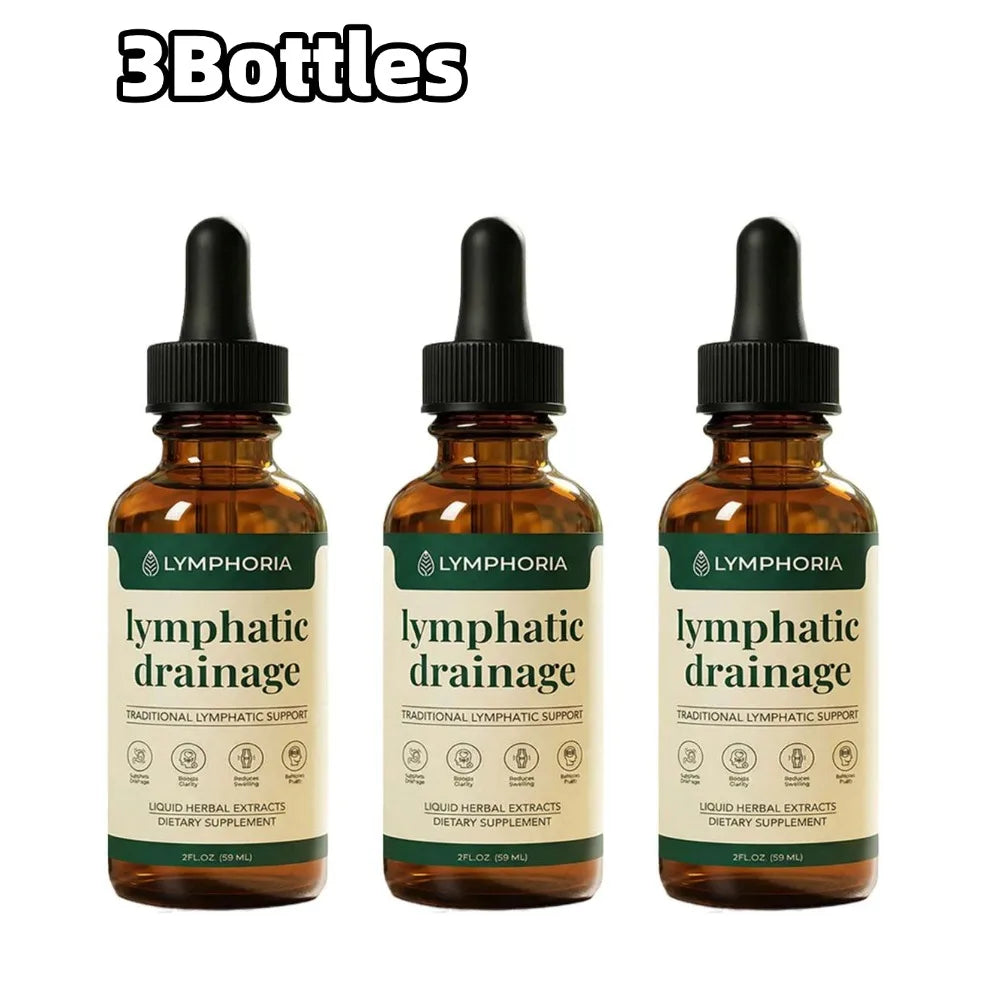 Premium Lymphatic Drainage Ampoule,Natural Plant Extracts Drops for Daily Care Improve Swelling&Circulatory Repair Beauty&Health