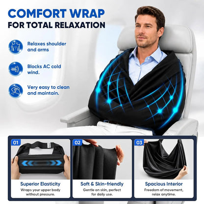 3-in-1 Adjustable EyeMask Airplane Sleep Support System Travel Pillow Multi-Use Office And Home Comfortable Pillow for Traveling