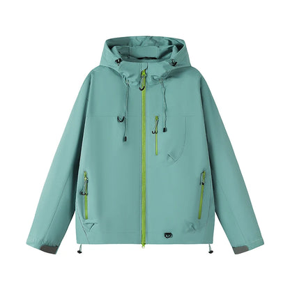 Unisex Hiking Jacket Waterproof Autumn Windbreaker Ourdoor Hooded Coats Women New Jacket Men Fishing Camping Climbing Coats
