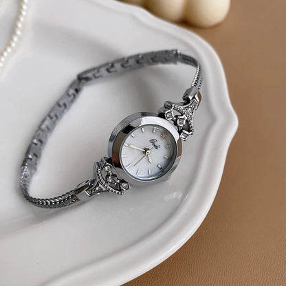 GEDI Women's Wristwatch Gold Crystal Bracelet Ladies Minimalist Elegant Small Watch For Women Quartz Fashion Watches Gifts