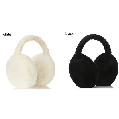 2/6pcs Solid Color Soft Plush Ear Warmer Winter Warm Earmuffs Fashion Ear Cover Outdoor Cold Protection Ear-Muffs