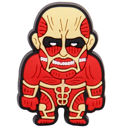New Arrival 1pcs Cartoon Japan Anime PVC Shoe Charms For Clogs Pins Accessories Shoes Buckles Wristbands Kids Birthday Present