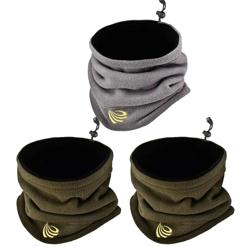 1/3Pcs Fashionable Winter Warm Wool Collar, Leather Ski Tube Scarf, Ski Board Face, Outdoor Bicycle, Cold Resistant Collar