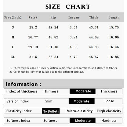 Women's Bohemian shorts high waist drawstring loose shorts lightweight comfortable beach shorts print wide leg short pants