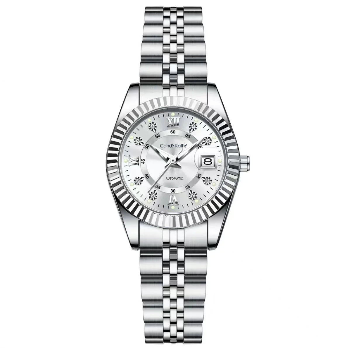 CANDY KATHY Fashion Women's Wristwatch Waterproof Luminous Date Elegant Ladies Watches Stainless Steel Quartz Watch For Women Reloj