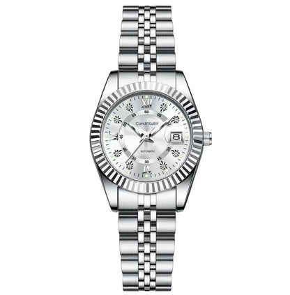 CANDY KATHY Fashion Women's Wristwatch Waterproof Luminous Date Elegant Ladies Watches Stainless Steel Quartz Watch For Women Reloj