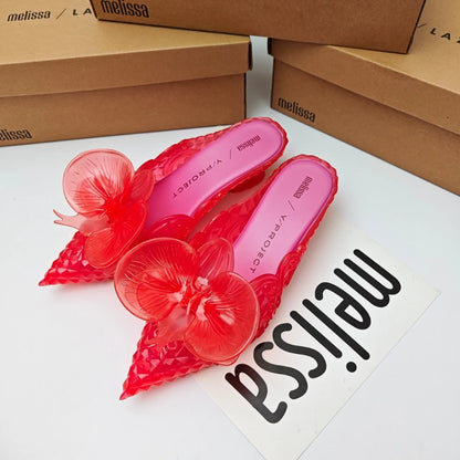 Women's Pointed-Toe Flat Mules in Decorative Styles
