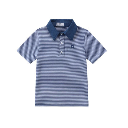 AP SS26 blue denim collection kids boys girls spring summer fashion jeans pleated skirt jumper shirt family clothing clothes