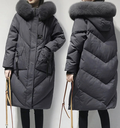 Women's Hooded Long Padded Coat